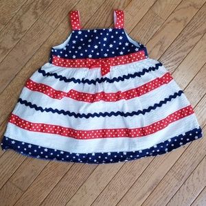 Toddler Seersucker Stars & Stripes Dress